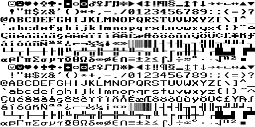 [WY-700 default fonts]